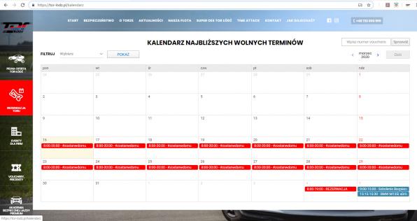 Kalendarz ODTJ Tor Łódź na czas kwarantanny z powodu koronawirusa COVID-19