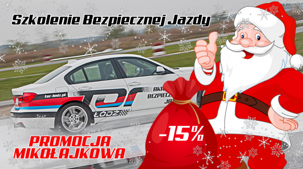Promocja Mikołajkowa -15%,  Szkolenie Bezpiecznej Jazdy - Safe Driver ( I stopień)