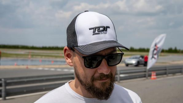 Czapka z daszkiem Tor Łódź czarne logo 3D