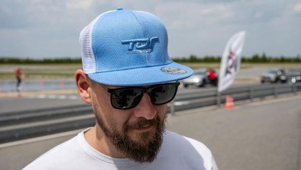 Czapka z daszkiem Tor Łódź Niebieska